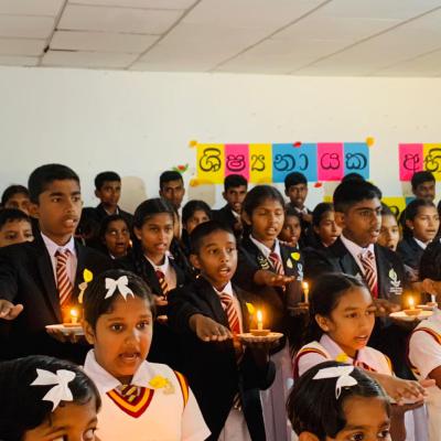 2024 -2025 වර්ෂ සඳහා ශිෂ්‍ය නායක මණ්ඩලයේ ලාංඡ්න පැළඳවීම.